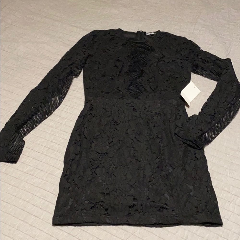 Black lace/netted dress